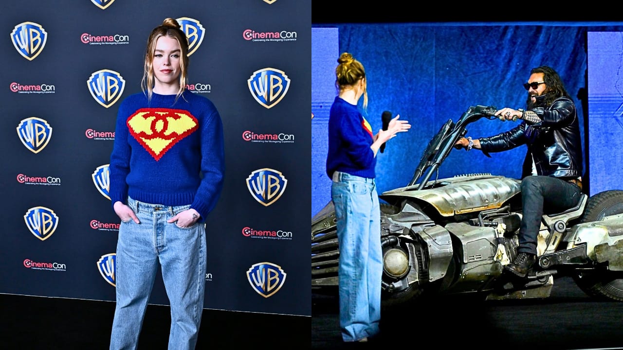 Milly Alcock as Supergirl in 2026 DC movie wearing suit in space setting