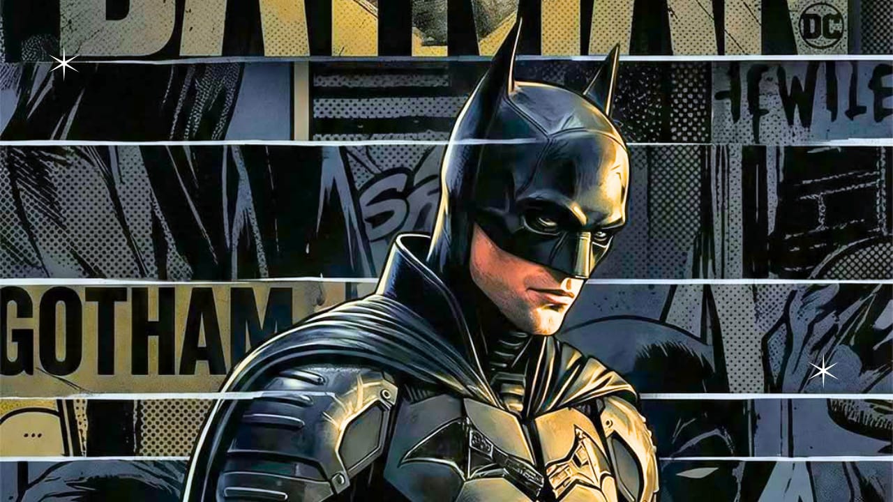 A cinematic, high-contrast shot of Robert Pattinson as Batman in a rain-soaked Gotham City, with the IMAX logo and the text 'Part II – October 2027' stylized in a gritty, noir aesthetic.